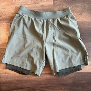 Old Navy Men's Athletic Shorts - Olive Green 6inch inseam
